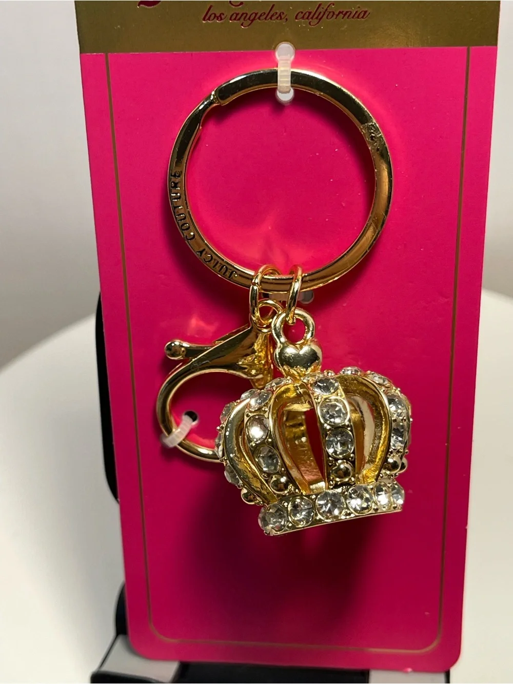 Juicy Couture Gold Crown Keychain Bag Charm - NWT **